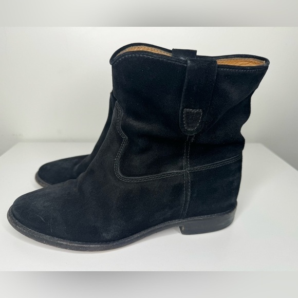 Isabel Marant Étoile Crisi Black Suede Ankle Boots - Size 39 - Picture 4 of 7